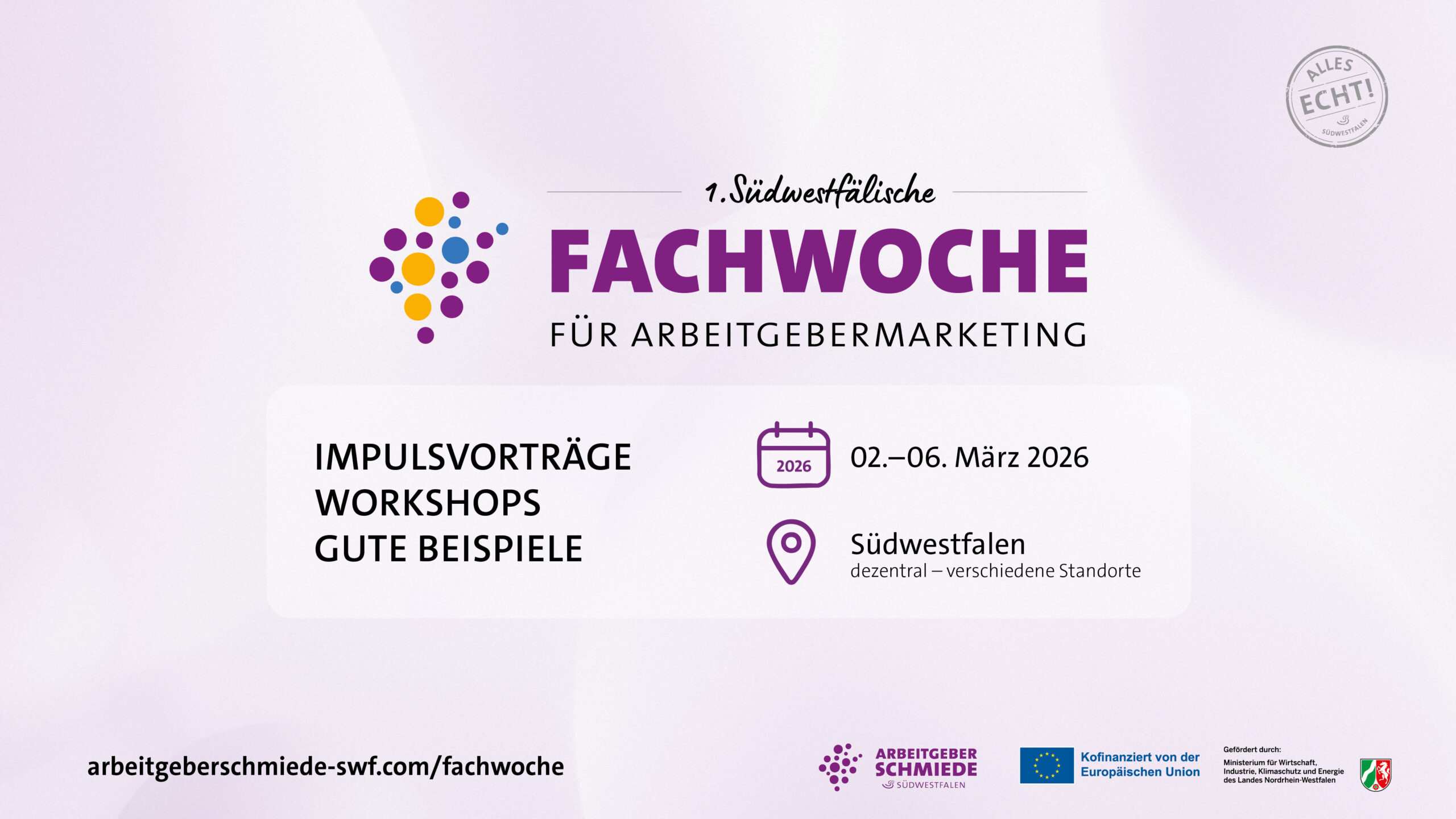 Über 40 Veranstaltungen: Erste Fachwoche für Arbeitgebermarketing